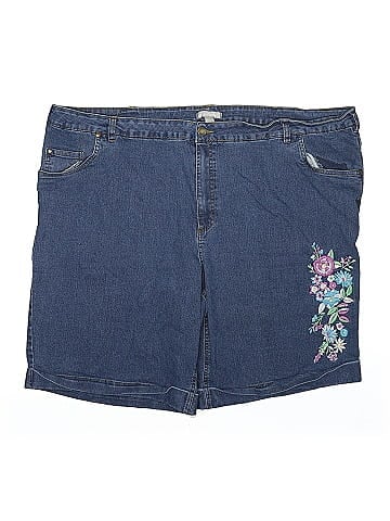 Woman Within Denim Shorts (view 1)
