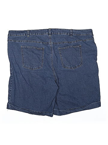 Woman Within Denim Shorts (view 2)