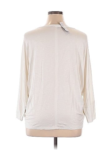 White House Black Market 3/4 Sleeve T-Shirt (view 2)