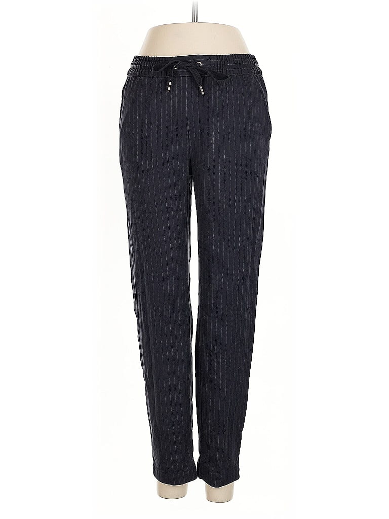 H&M L.O.G.G. Stripes Black Casual Pants Size 2 - photo 1