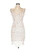 Hello Molly 100% Polyester Ivory Cocktail Dress Size L - photo 1