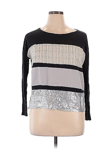 Zara W&B Collection 3/4 Sleeve Top (view 1)