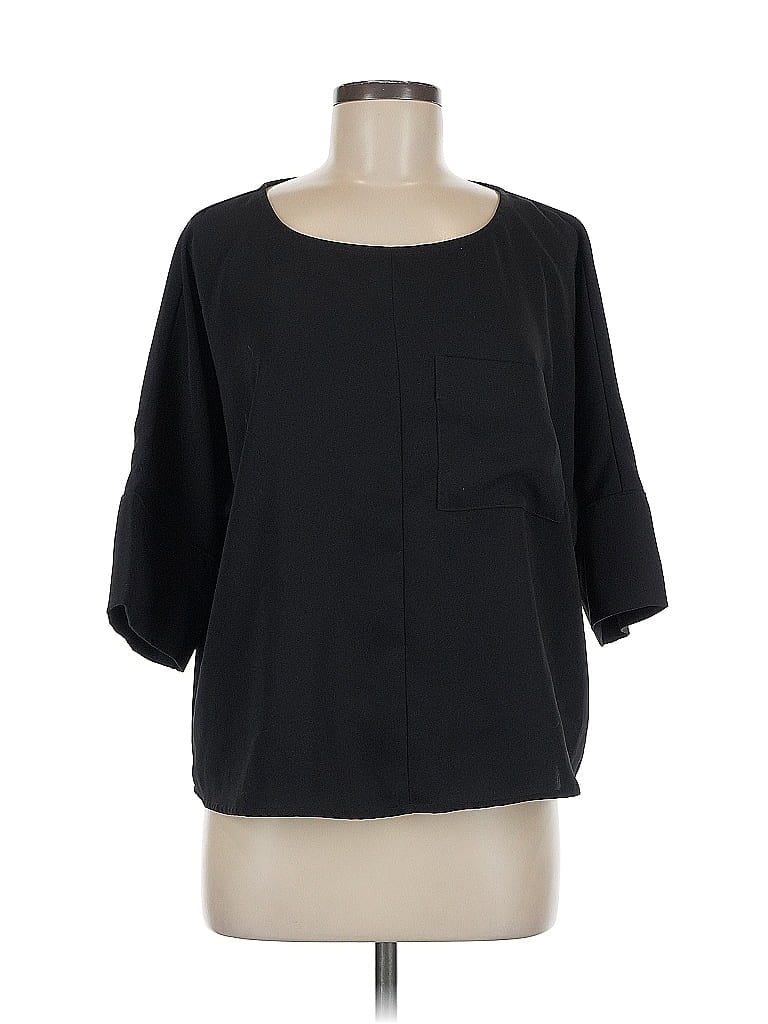 Pre-owned Express 3/4 Sleeve Blouse In Black