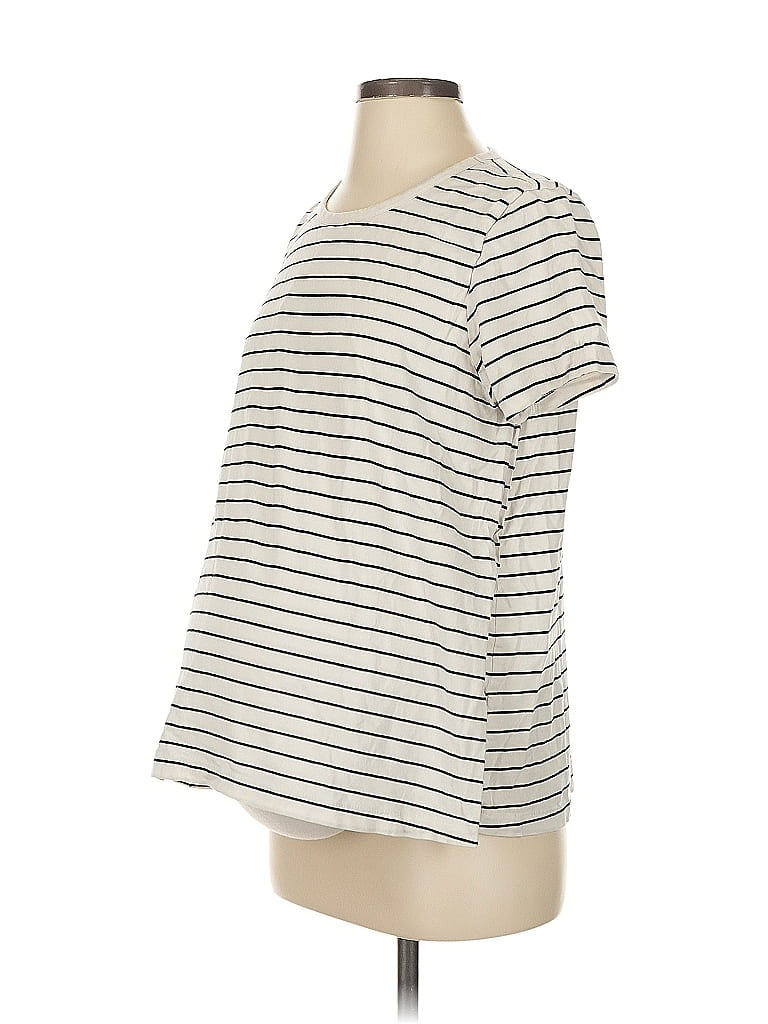 Hatch 100% Cotton Ivory Short Sleeve Top Size Sm Maternity (1) - photo 1