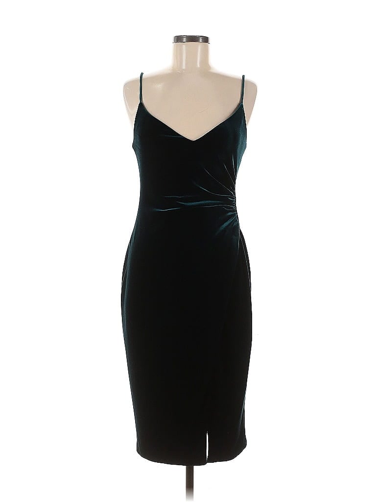Black Halo Teal Cocktail Dress Size 8 - photo 1