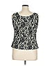 Jones Studio Black Sleeveless Top Size 14 - photo 2