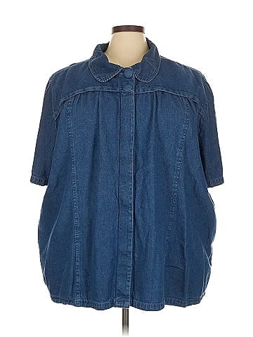 Liz & Me 3/4 Sleeve Button-Down Shirt (view 1)