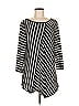Ruby Rd. Stripes Black 3/4 Sleeve Top Size M - photo 1