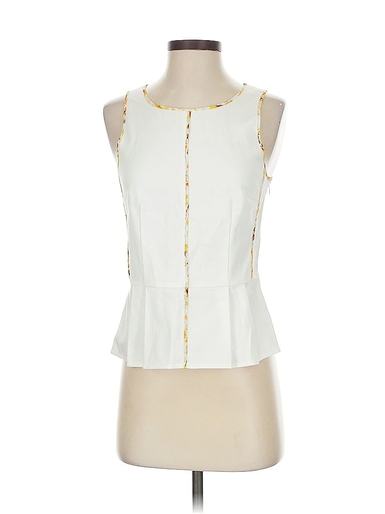Pre-owned Club Monaco Sleeveless Blouse In White