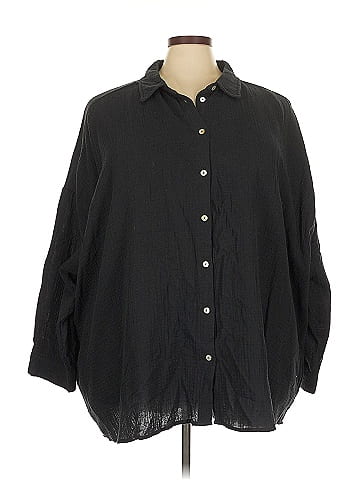 Studio 3/4 Sleeve Button-Down Shirt (view 1)