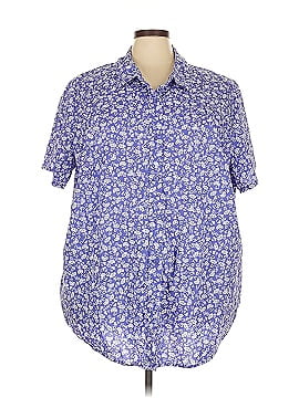 Woman Within Short Sleeve Blouse