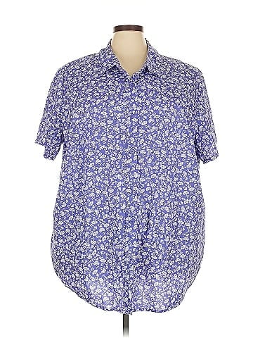 Woman Within Short Sleeve Blouse (view 1)