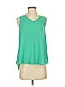 She + Sky 100% Polyester Green Sleeveless Blouse Size S - photo 1