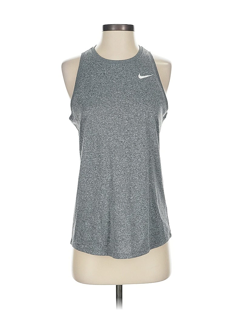 Pre-owned Nike Active Tank Top In Gray