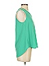 She + Sky 100% Polyester Green Sleeveless Blouse Size S - photo 4