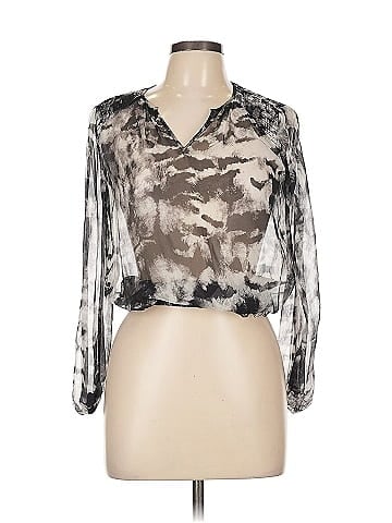 Karen Millen 3/4 Sleeve Silk Top (view 1)