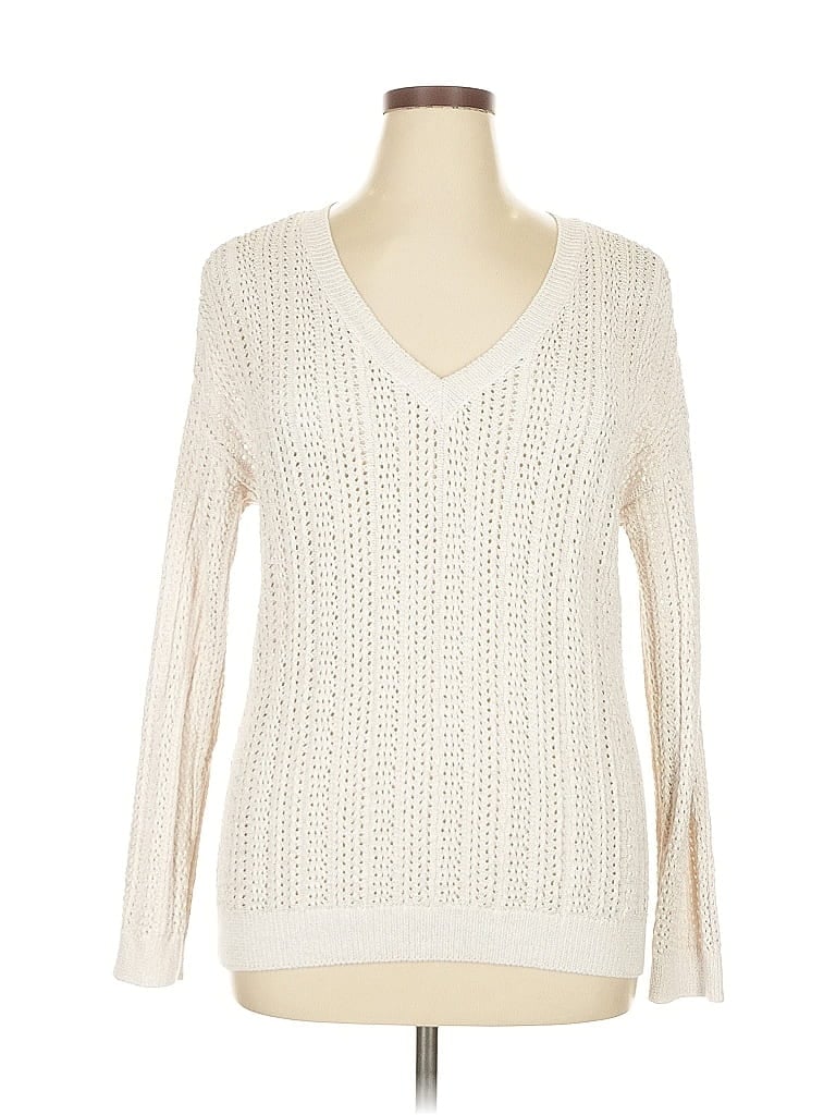 DKNY Jeans Ivory Pullover Sweater Size XL - photo 1