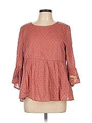 Blue Rain 3/4 Sleeve Blouse
