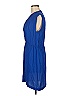 Sandro 100% Viscose Blue Cocktail Dress Size Med (2) - photo 4
