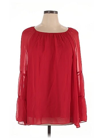 JM Collection Long Sleeve Blouse (view 1)