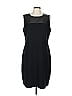 St. John Collection Solid Black Cocktail Dress Size 12 - photo 1