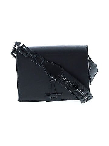 OFF-WHITE Binder Clip Flap Leather Crossbody Bag (view 1)