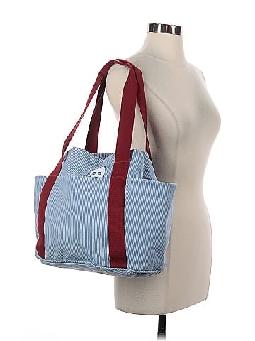 Hermès Panda-Embroidered Striped Diaper Bag (view 2)