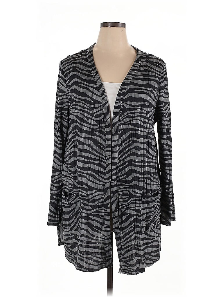 Terra & Sky Gray Cardigan Size 1X - photo 1