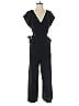 A New Day 100% Polyester Solid Black Blue Jumpsuit Size XS - photo 1