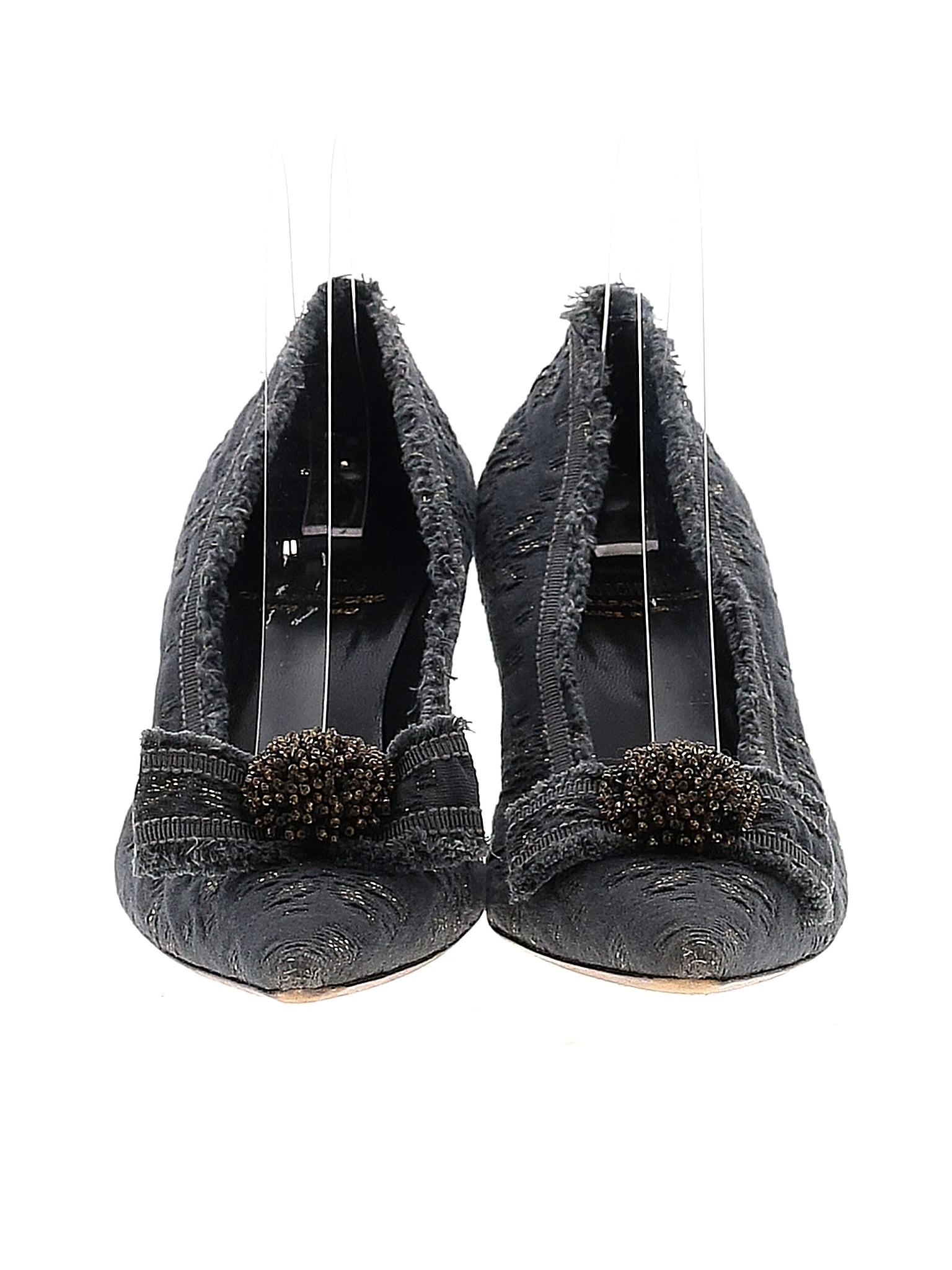 Cloth heels Moschino Cheap And Chic Black size 38.5 EU in