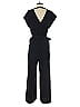 A New Day 100% Polyester Solid Black Blue Jumpsuit Size XS - photo 2