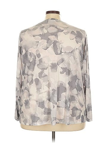 LOGO by Lori Goldstein 3/4 Sleeve Blouse (view 2)