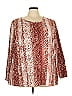 Belle By Kim Gravel Burgundy 3/4 Sleeve T-Shirt Size 3X - photo 1