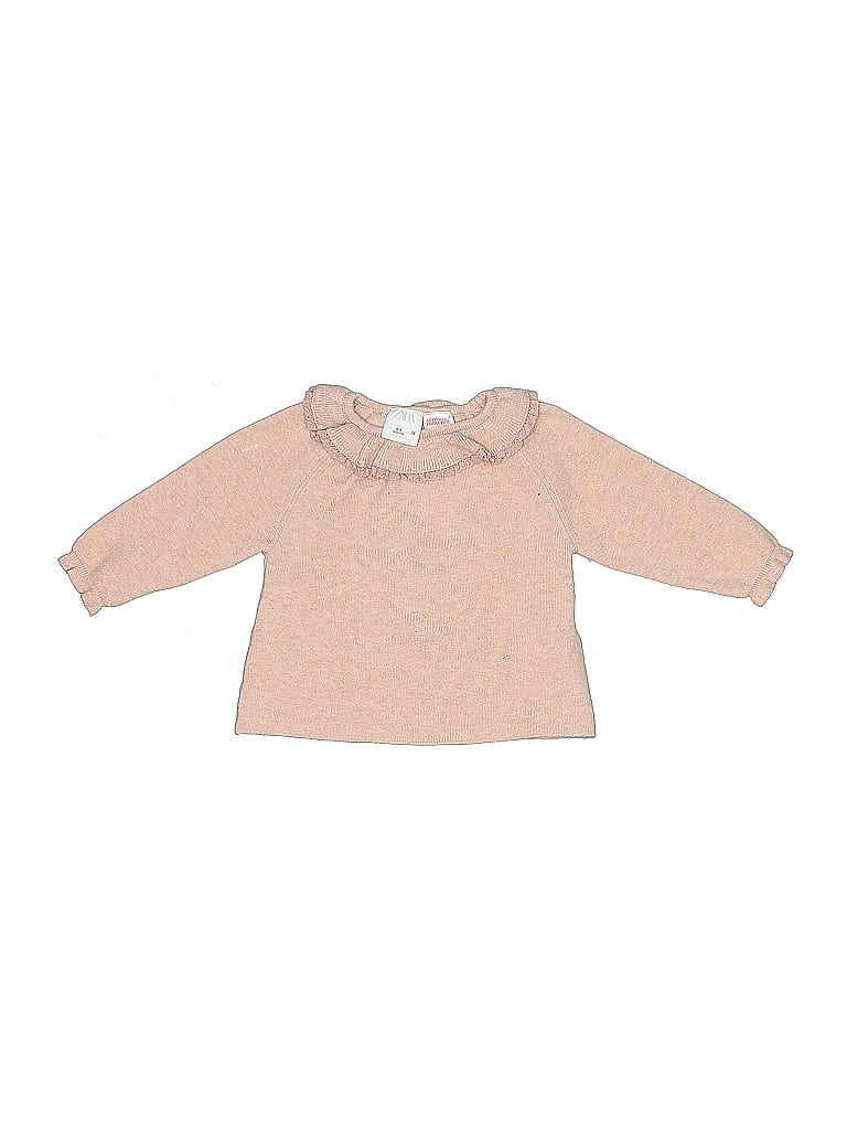 Zara Baby Tan Long Sleeve Top Size 6-9 mo - photo 1