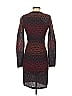 M Missoni 100% Polyester Chevron-herringbone Burgundy Black Cocktail Dress Size EU (IT) 38 / US 2 - photo 2