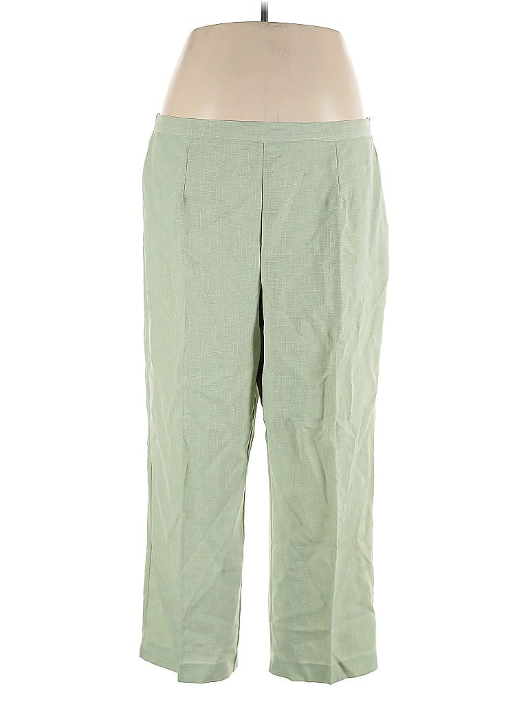 Alfred Dunner 100% Polyester Green Khakis Size 20W - photo 1