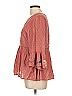 Blue Rain 100% Rayon Pink 3/4 Sleeve Blouse Size L - photo 4
