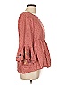 Blue Rain 100% Rayon Pink 3/4 Sleeve Blouse Size L - photo 3