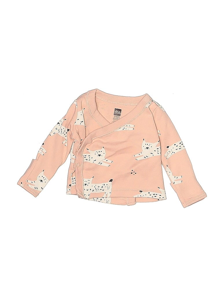 Pre-owned Tea Babies' Long Sleeve T-shirt In Pink