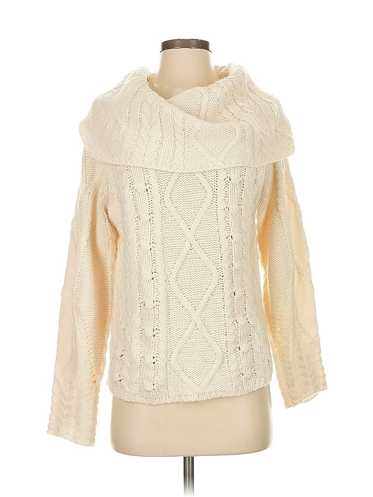 Mystree 100% Acrylic Ivory Pullover Sweater Size S - photo 1