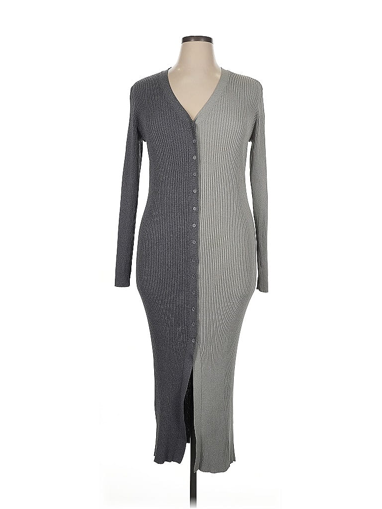 STAUD Gray Casual Dress Size XL - photo 1