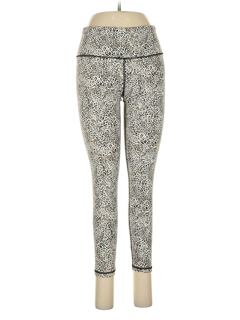Victoria Sport 100% Cotton Animal Print Silver Leggings Size M - photo 1