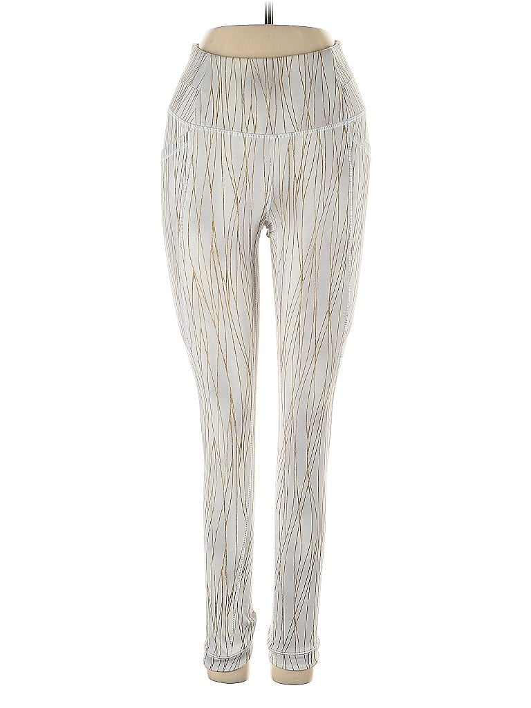 Calia by Carrie Underwood Stripes Gold Active Pants Size XS - photo 1