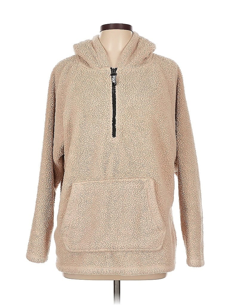Victoria's Secret Pink 100% Polyester Tan Fleece Size L - photo 1