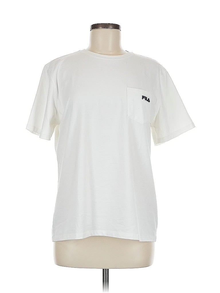 FILA Ivory Short Sleeve T-Shirt Size M - photo 1