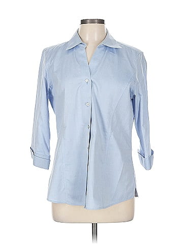 Foxcroft 3/4 Sleeve Button-Down Shirt (view 1)