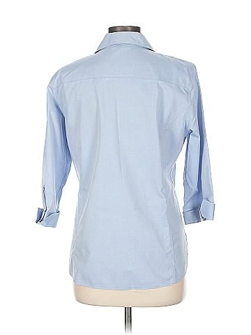 Foxcroft 3/4 Sleeve Button-Down Shirt (view 2)