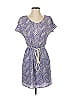 Collective Concepts 100% Polyester Chevron-herringbone Blue Casual Dress Size XS - photo 1