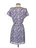 Collective Concepts 100% Polyester Chevron-herringbone Blue Casual Dress Size XS - photo 2