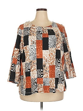 Alfred Dunner 3/4 Sleeve Blouse